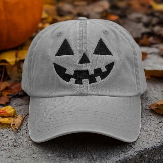 Spooky Fun Pumpkin Pattern Halloween Beanie Hat