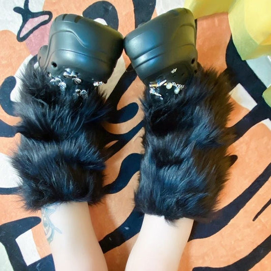 Niche Wear Style Thick Furry Winter Leg Socks