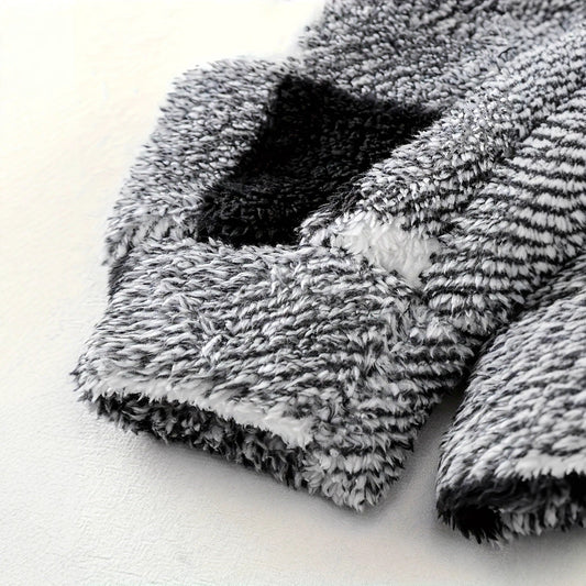 Men's European & American Plaid Faux Fur Coat | Autumn/Winter Fashion Jacket