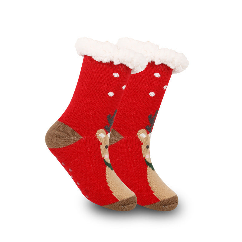 Festive Thermal Fleece-Lined Slipper/Room Socks