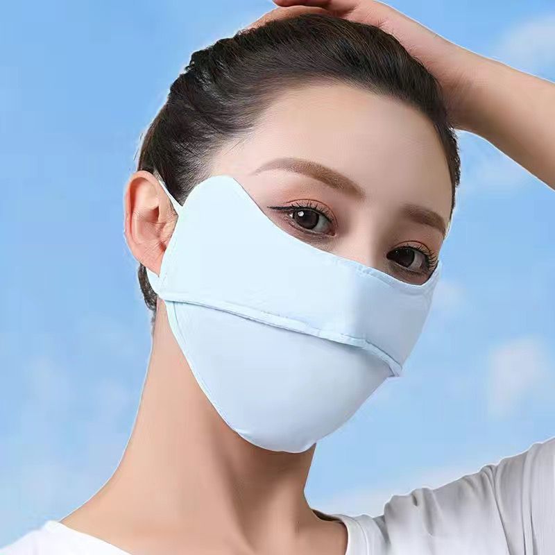 Ice Silk UV Protection Sunscreen Face Mask