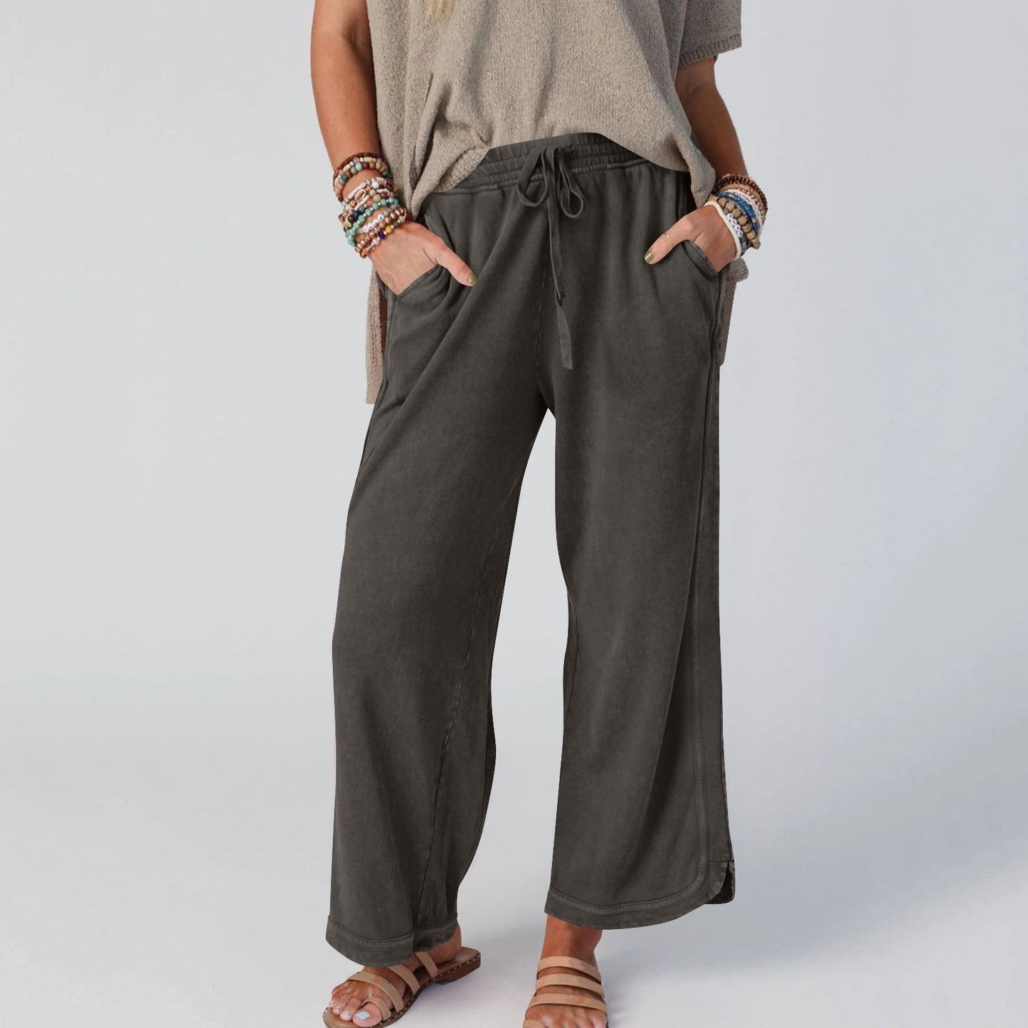 Women's Fashion Wide Leg Casual Sports Pants
