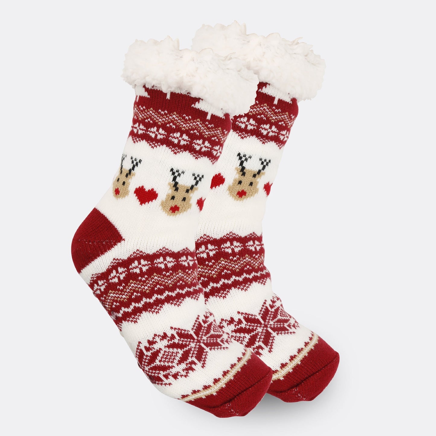 Festive Thermal Fleece-Lined Slipper/Room Socks