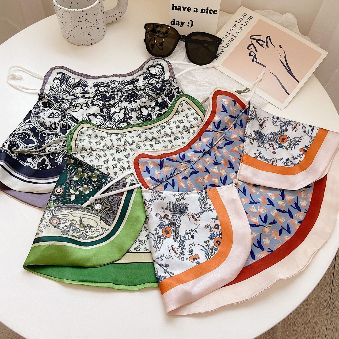 Women's Printed Breathable Summer Sunscreen Face Mask