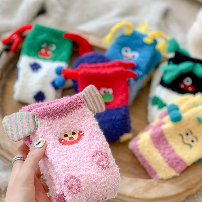 Women's Coral Fleece Winter Thermal Sleep Socks