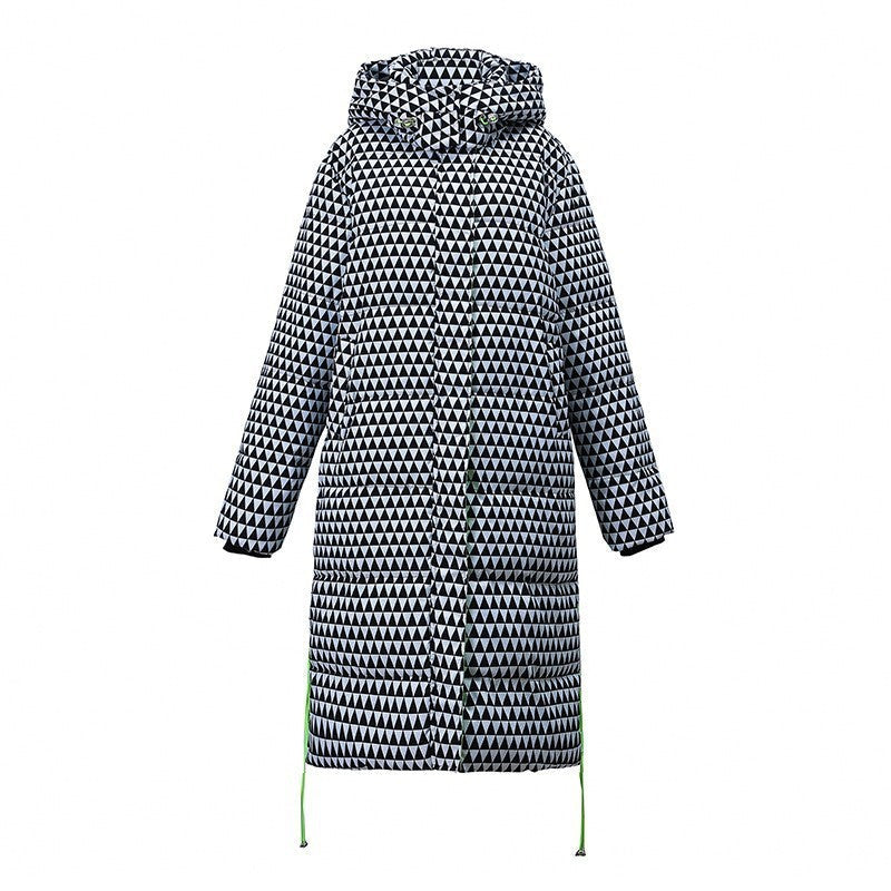 Women's Plaid Houndstooth Padded Coat