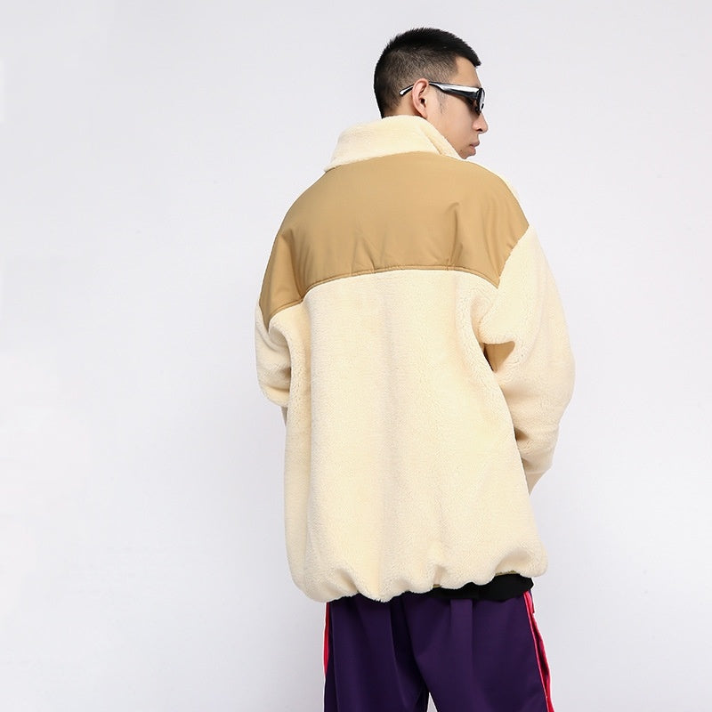 Men's Autumn/Winter Lamb Wool Coat | Assorted Colors Large Pocket Outerwear