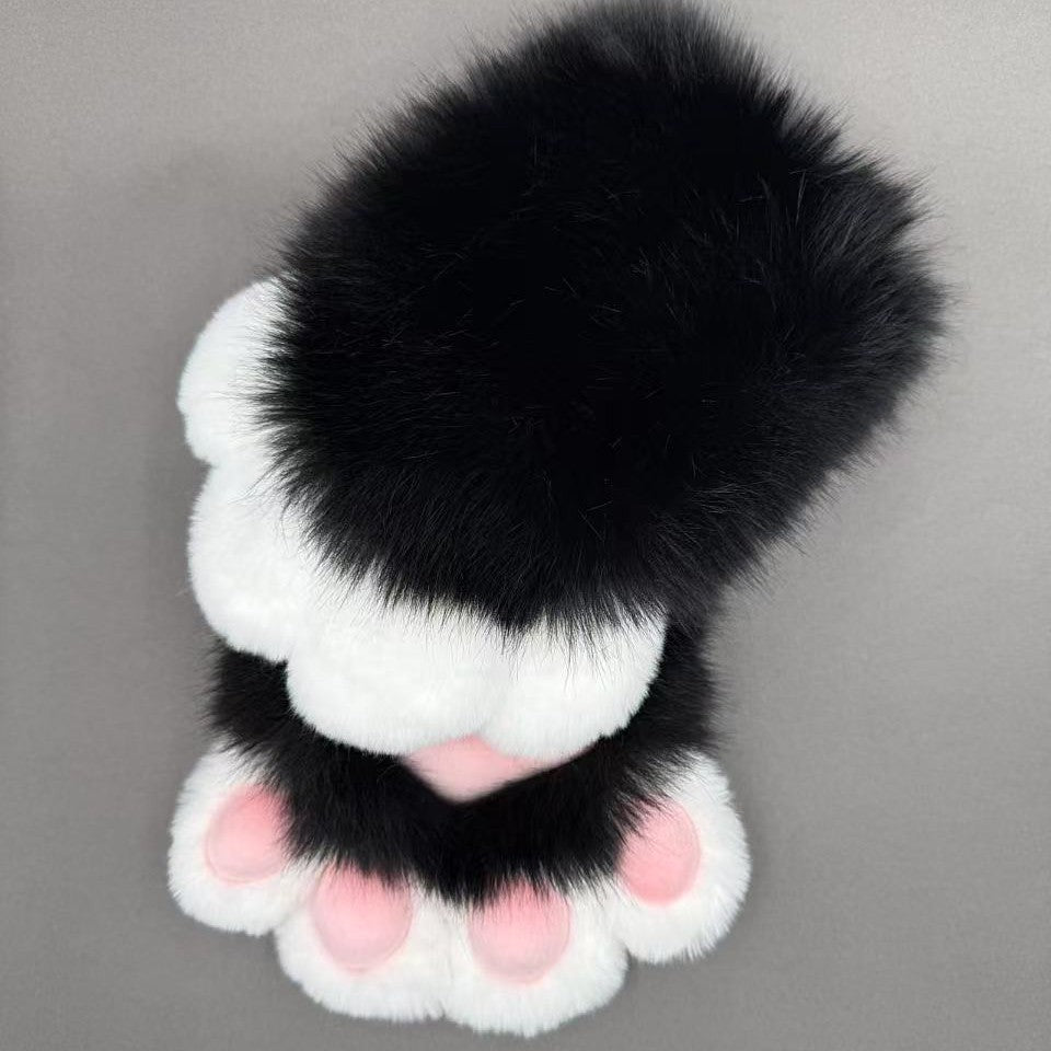 Soft Colorful Animal Claw Cosplay Mittens
