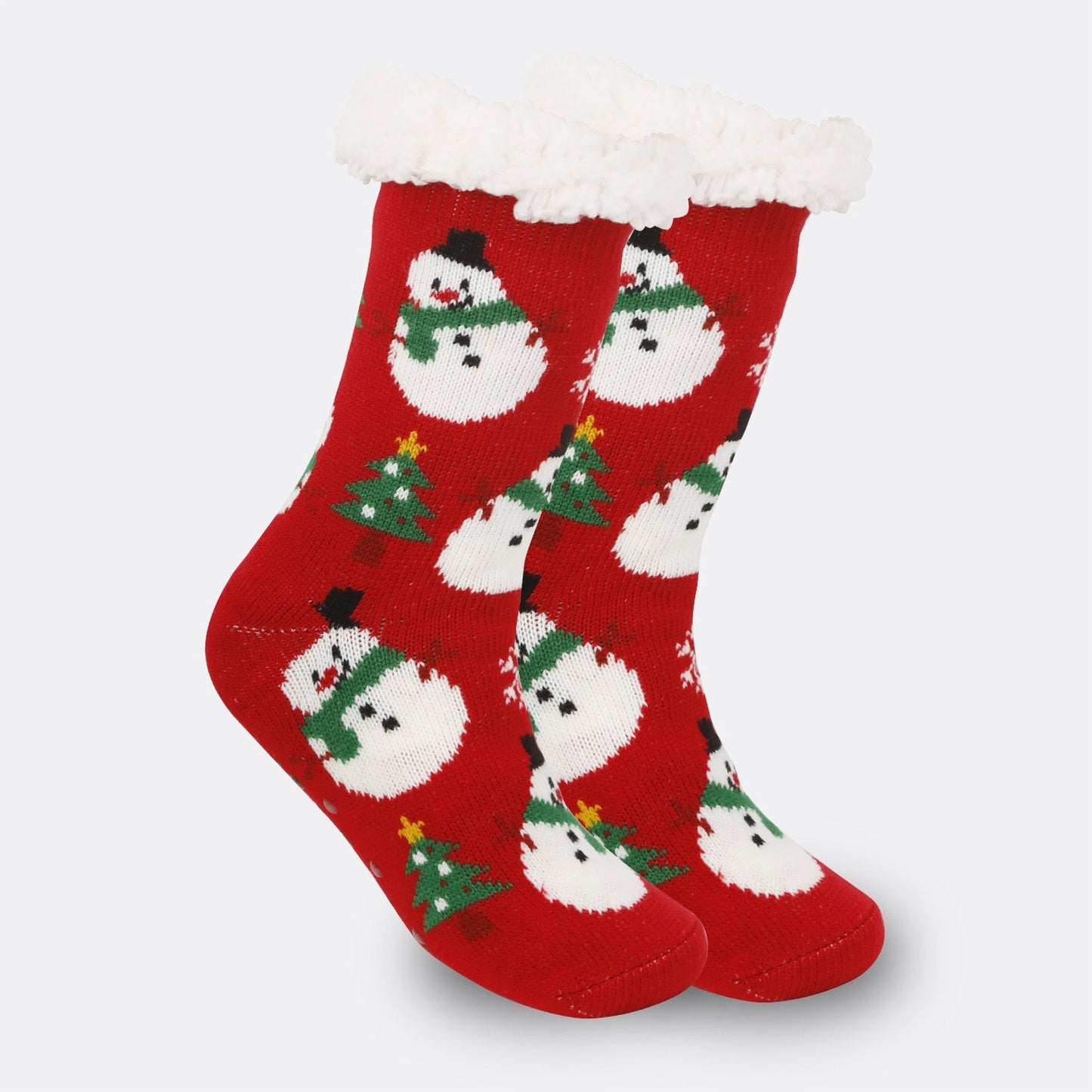 Festive Thermal Fleece-Lined Slipper/Room Socks