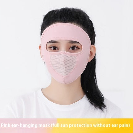 Ice Silk UV Protection Sunscreen Face Mask
