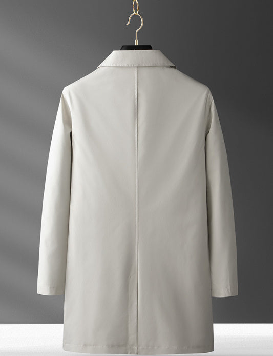 Korean Style Light Luxury Men's Coat | Casual Trench & Overcoat for Light Winter