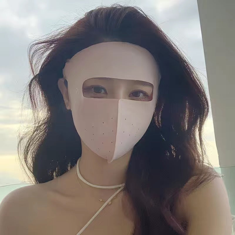 Ice Silk UV Protection Sunscreen Face Mask