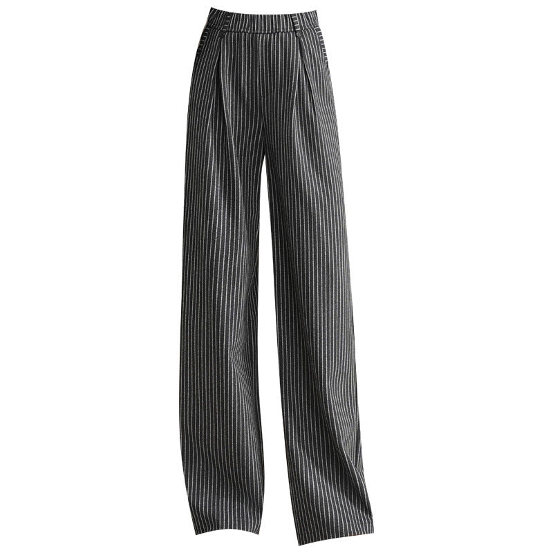 Fashion Slimming Loose Fit Straight Trousers