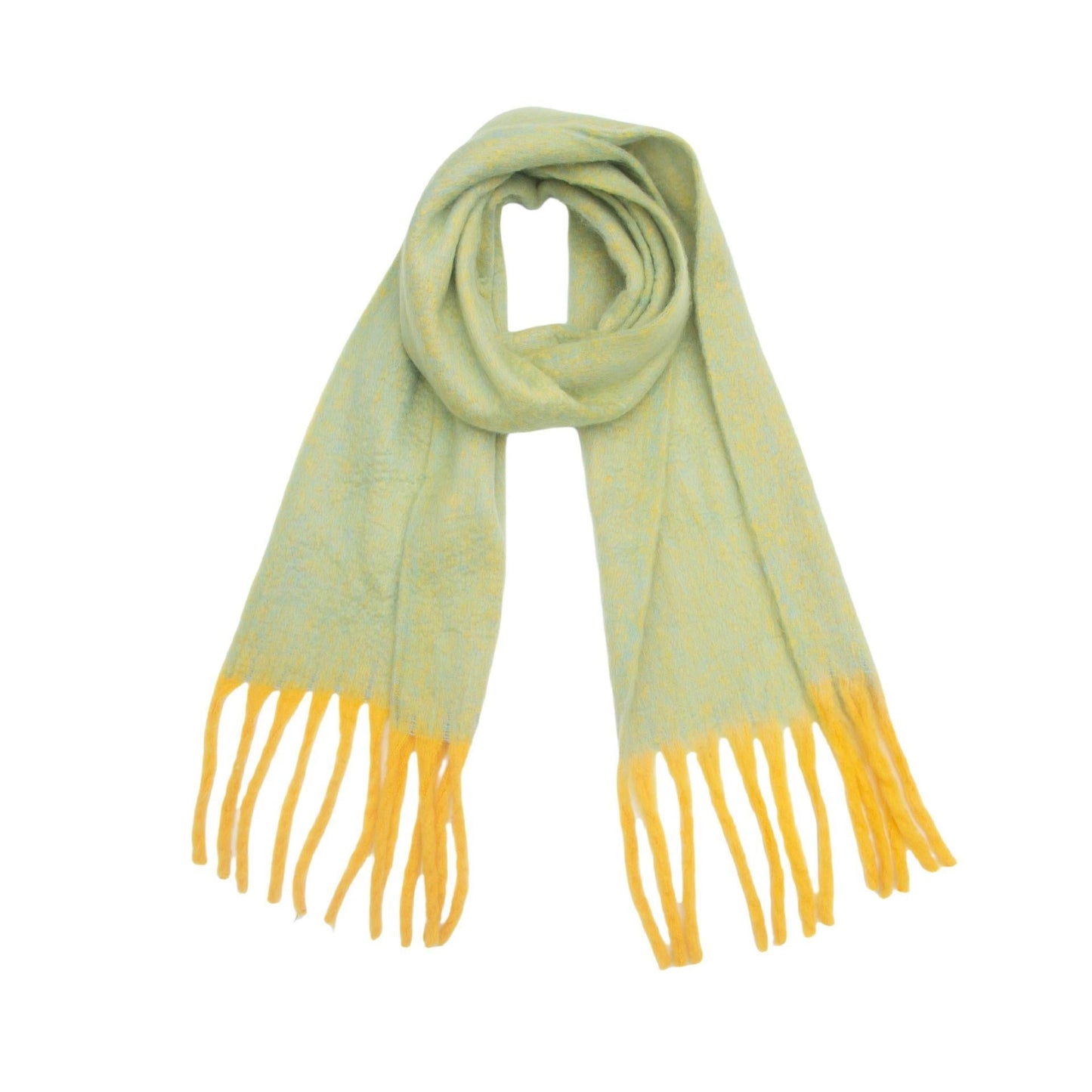 Women's Clip Flower Circle Yarn Tassel Wrap