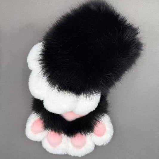 Soft Colorful Animal Claw Cosplay Mittens