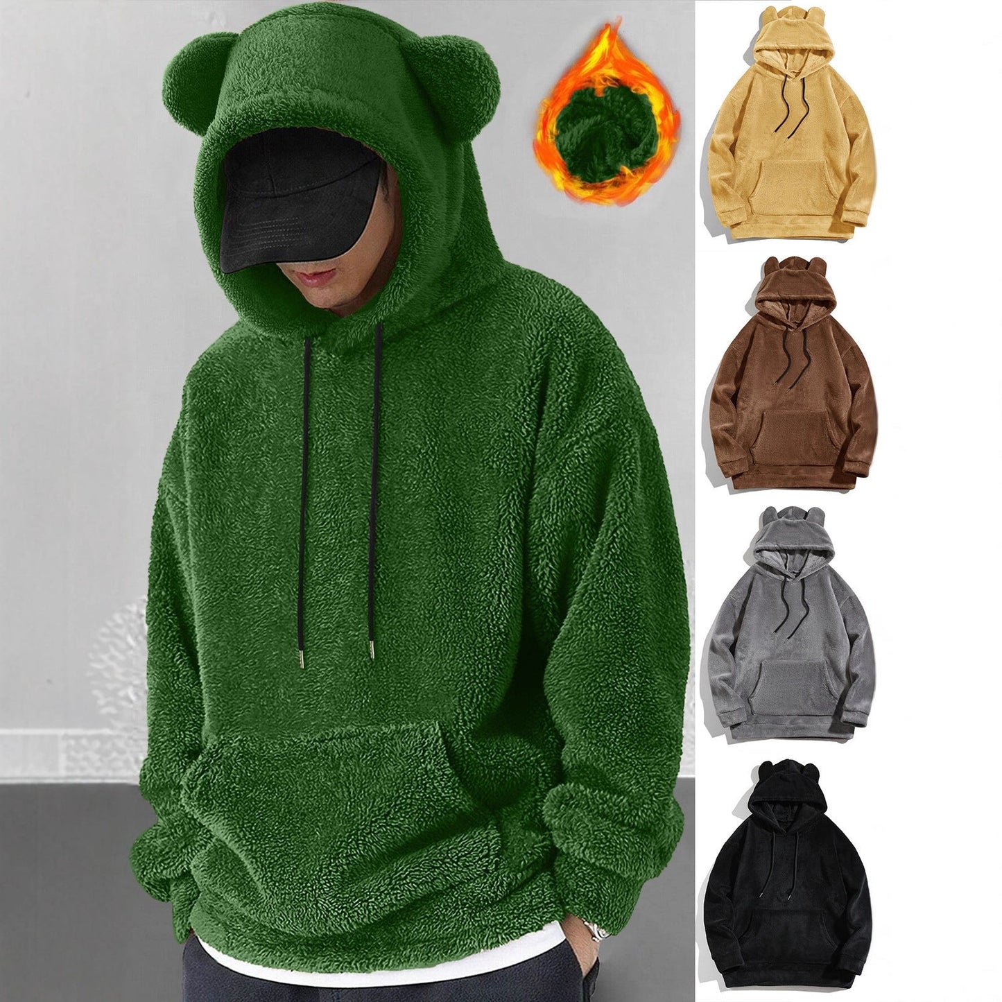 Men's Casual Coral Fleece Jacket | Cool Fashion Warm Winter Sweater
