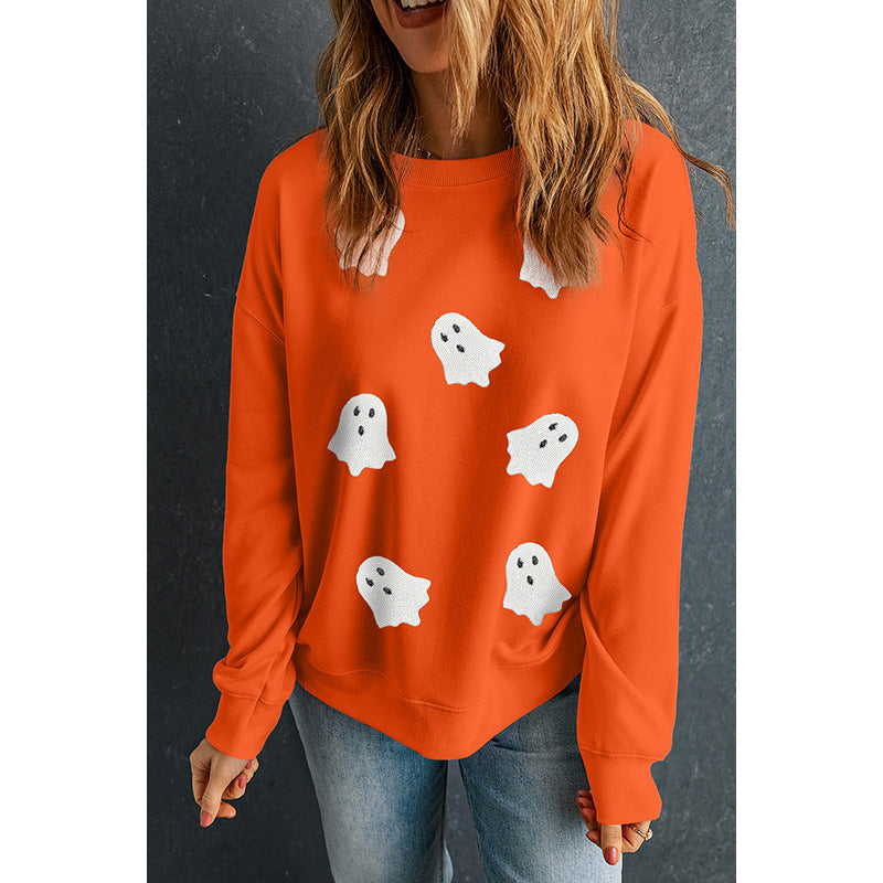 Casual Women's Graphic Print Loose Pullover Top