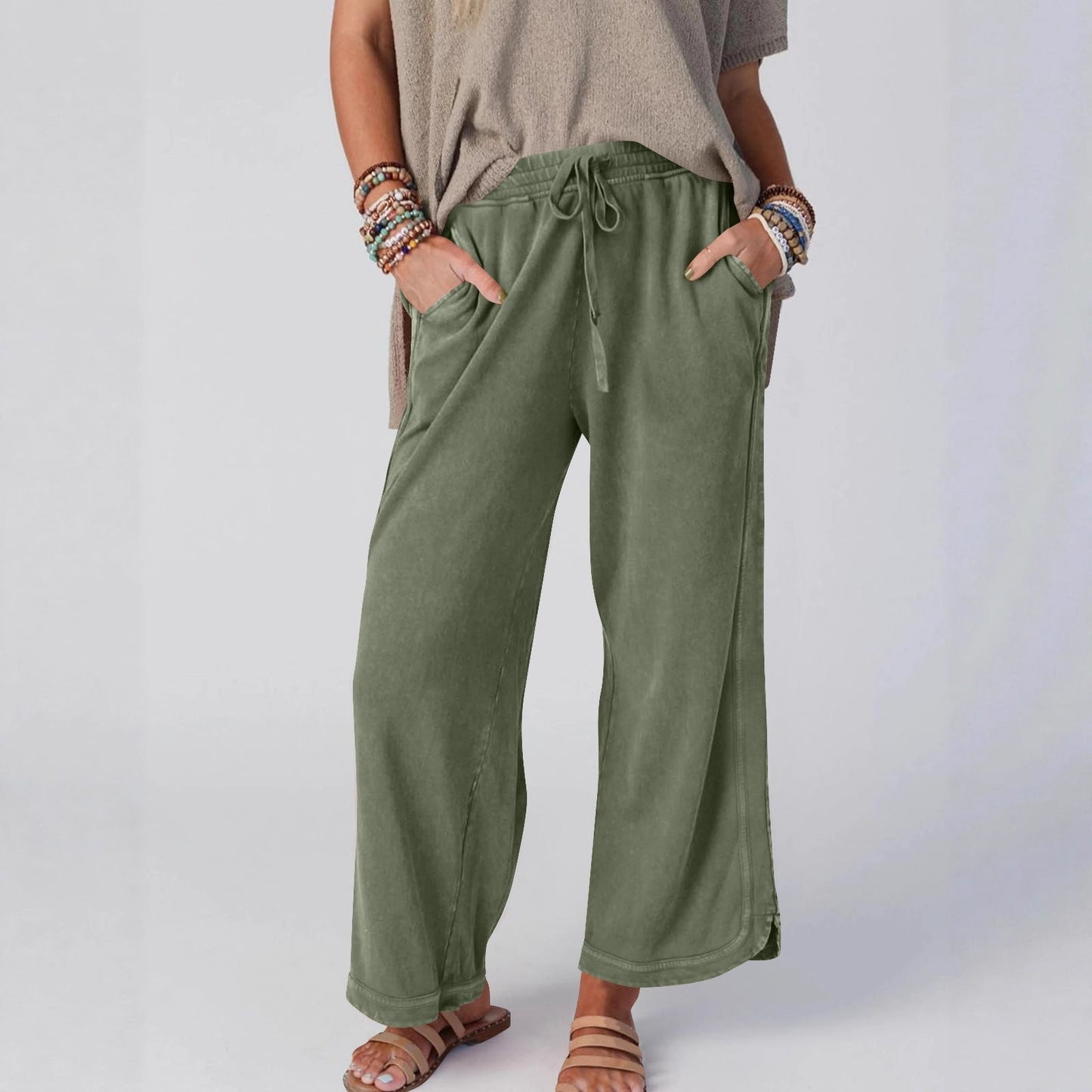 Women's Fashion Wide Leg Casual Sports Pants